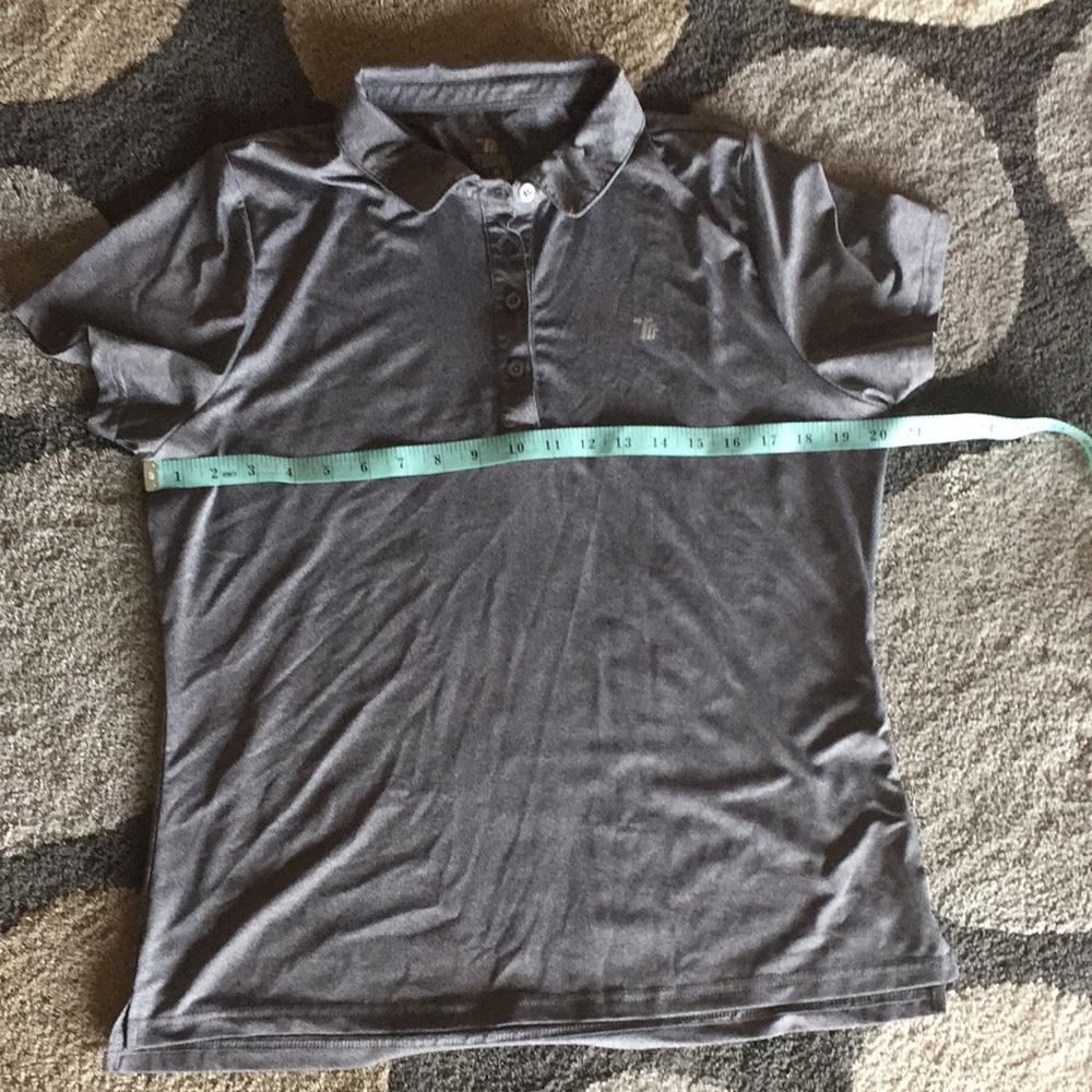 Women’s gray polo athletic shirt size large